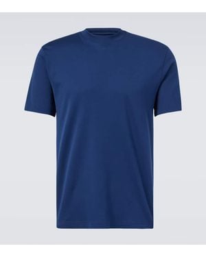Loro Piana T-Shirt Ray Aus Baumwoll-Jersey - Blau