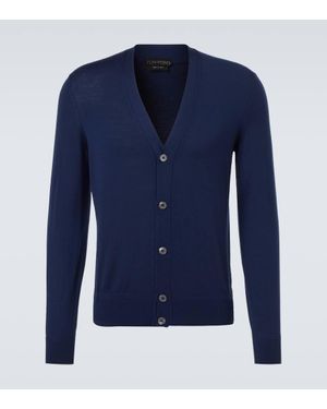 Tom Ford Wool Cardigan - Blue
