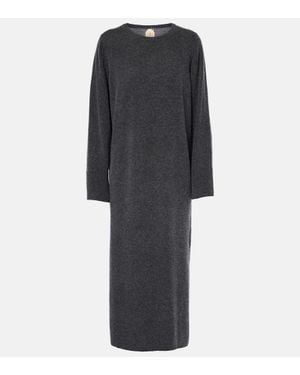 Jardin Des Orangers Pulloverkleid Aus Wolle Und Kaschmir - Grau