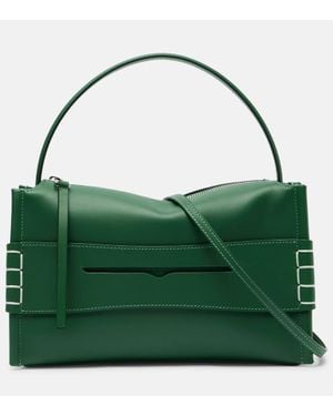 JW Anderson Schultertasche Loafer Aus Leder - Grün
