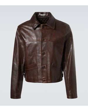 AURALEE Lederjacke - Braun