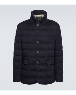 Loro Piana Nama Cashmere Puffer Jacket - Blue