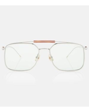 Brunello Cucinelli Sartorial Sunset Square Sunglasses - Natural