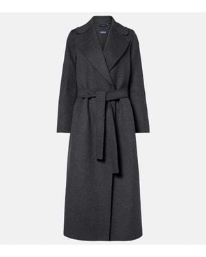 Max Mara Mantel Poldo Aus Schurwolle - Schwarz