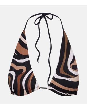 PUCCI Bikini-Oberteil Marmo - Schwarz