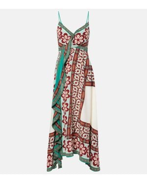 La DoubleJ Maxikleid Turn Around Aus Crepe De Chine Aus Seide - Weiß
