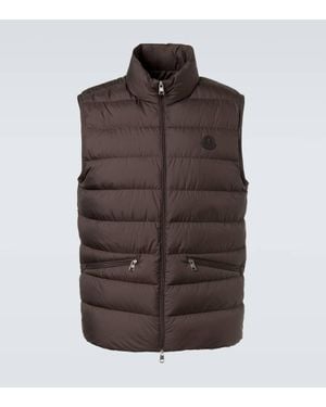 Moncler Gilet Imbottito Treompan - Marrone