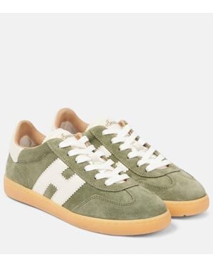 Hogan Cool Suede Trainers - Metallic
