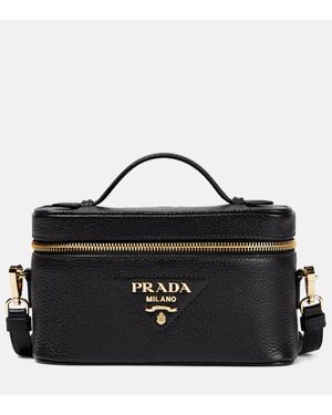 【関税&送料込】Prada Biscuit Leather Mini Crossbody Bag Prada Biscuit Leather Mini Crossbody Bag in Brown | Lyst