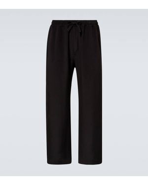 Saman Amel Pantalones Anchos De Seda - Negro
