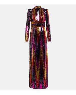 Rebecca Vallance Robe Kaia Mit Pailletten - Rot