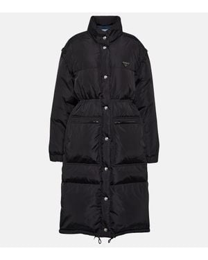 Prada Midnight Re-Nylon Trench Coat in Blue | Lyst
