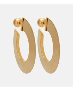 Alaïa Boucles D'Oreilles Small - Métallisé