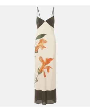 SIR. Slipdress Constance Aus Crepe De Chine Aus Seide - Weiß