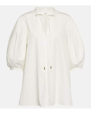 Chloé Poplinbluse - Weiß