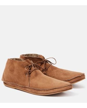 The Row Mokassins Tyler Aus Veloursleder - Braun
