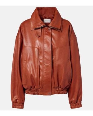 Magda Butrym Blouson Aus Leder - Rot