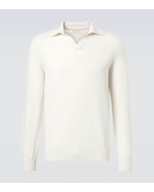 Brunello Cucinelli Polopullover Aus Kaschmir - Weiß