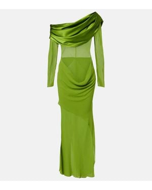 Christopher Esber Robe Aus Seiden-Georgette - Grün