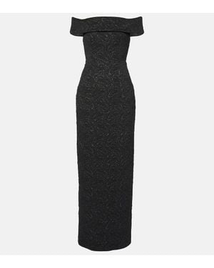 Emilia Wickstead Abito Lungo Sima - Nero