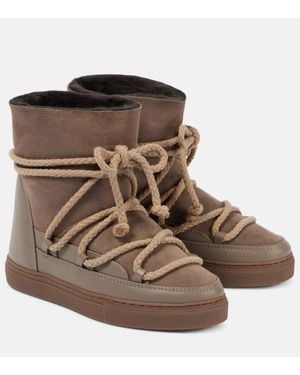Inuikii Schneestiefel Classic Wedge Aus Leder - Braun
