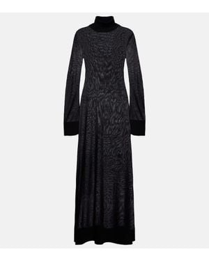 TOTEME Maxikleid Aus Strick - Schwarz