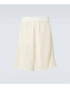 Jil Sander Shorts Aus Einem Baumwollgemisch - Weiß