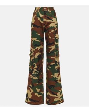 Alessandra Rich Pantaloni Cargo - Verde
