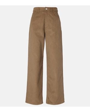 Rohe Cotton Corduroy Wide-Leg Pants - Natural