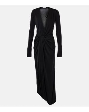 Victoria Beckham Long Sleeve Dress - Black
