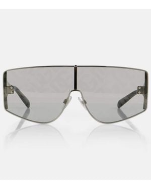 Dolce & Gabbana Lunettes De Soleil Shield - Gris
