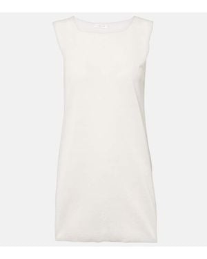 The Row Jaylen Linen And Cotton-Blend Top - White