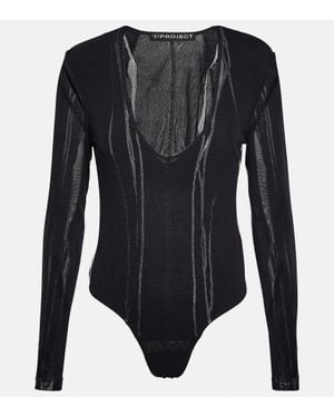 Y/PROJECT 売れ筋商品|||ワイプロジェクト Tシャツ トップス レディース Bodysuits Black Y PROJECT(ワイプロジェクト) トップス(レディース) - 海外通販