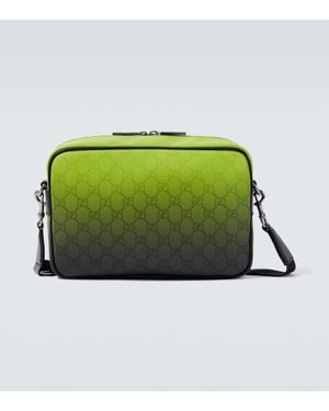 Gucci Crossbody Bag Gg Aus Canvas - Grün