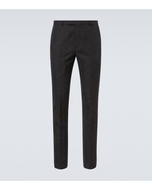 Gucci Schmale Hose Aus Wolle - Schwarz