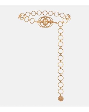 Chloé Cintura Amulet Con Logo - Bianco
