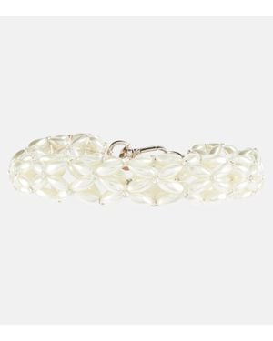 Simone Rocha Rope Faux Pearl Choker - Natural