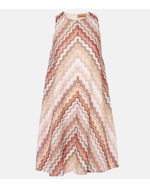 Missoni Zigzag Knitted Minidress - Pink