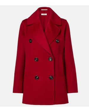 Max Mara Cabanjacke Aus Schurwolle - Rot