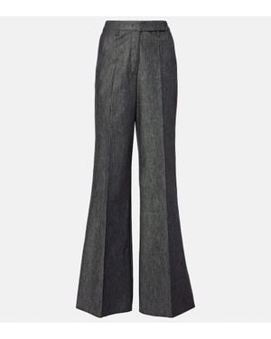 Dorothee Schumacher High-Rise Wide-Leg Jeans Pure Love - Grau