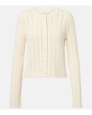 Altuzarra Cardigan Mariette Aus Pointelle-Strick - Natur