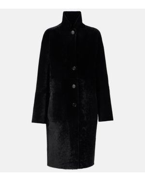 JOSEPH Reversible Shearling And Leather Coat - Black