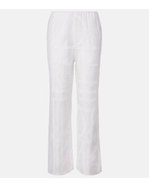 TOTEME Hose Aus Voile - Weiß