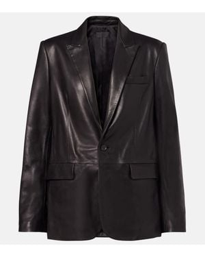 Nili Lotan Blazer Belmonde Aus Leder - Schwarz