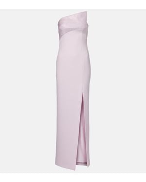 Roland Mouret Ruffled Strapless Gown - Pink