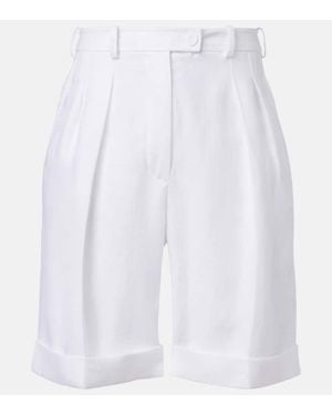 Loro Piana George Linen Bermuda Shorts - White