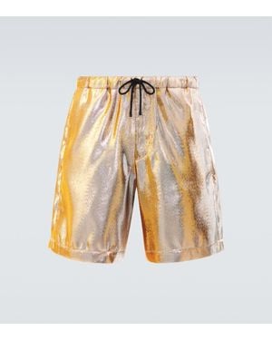 Dries Van Noten Shorts - Mettallic