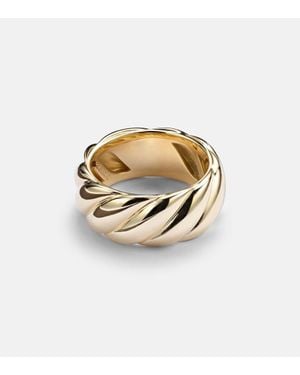 David Yurman Anillo Sculpted Cable De Oro De 18 Ct - Metálico