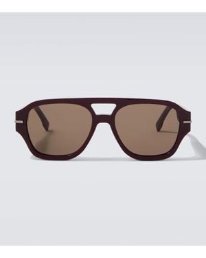 Fendi Occhiali Da Sole Aviator Graphy - Marrone
