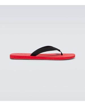 The Row Dune Grosgrain Thong Sandals - Red